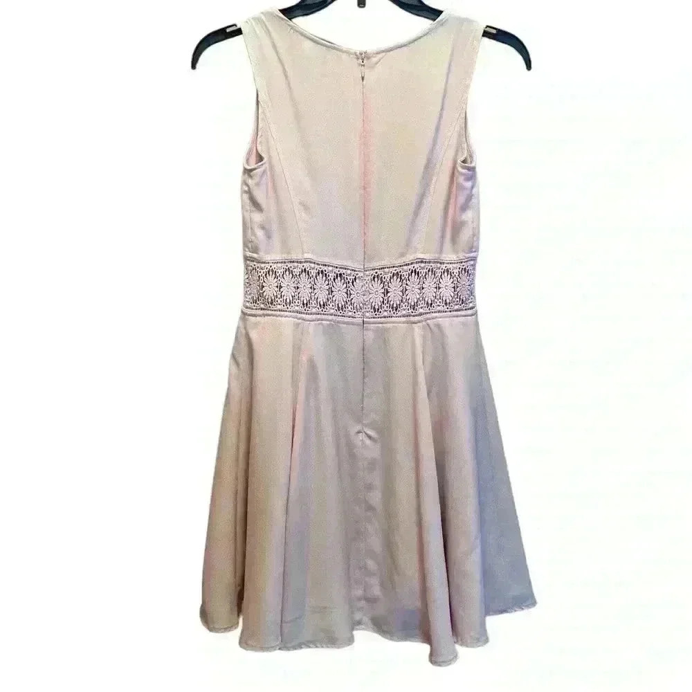 Forever 21 Pink Lace Cutout Waist Dress - Picture 3 of 10